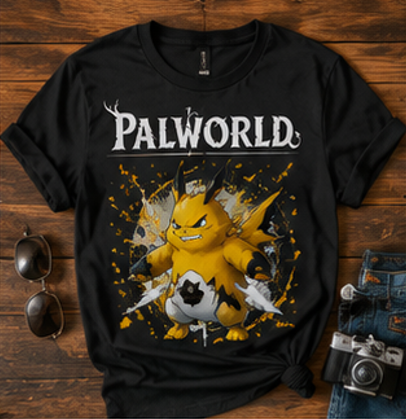 Grizzbolt Palworld T-Shirts | Premium Gaming Graphic Tee