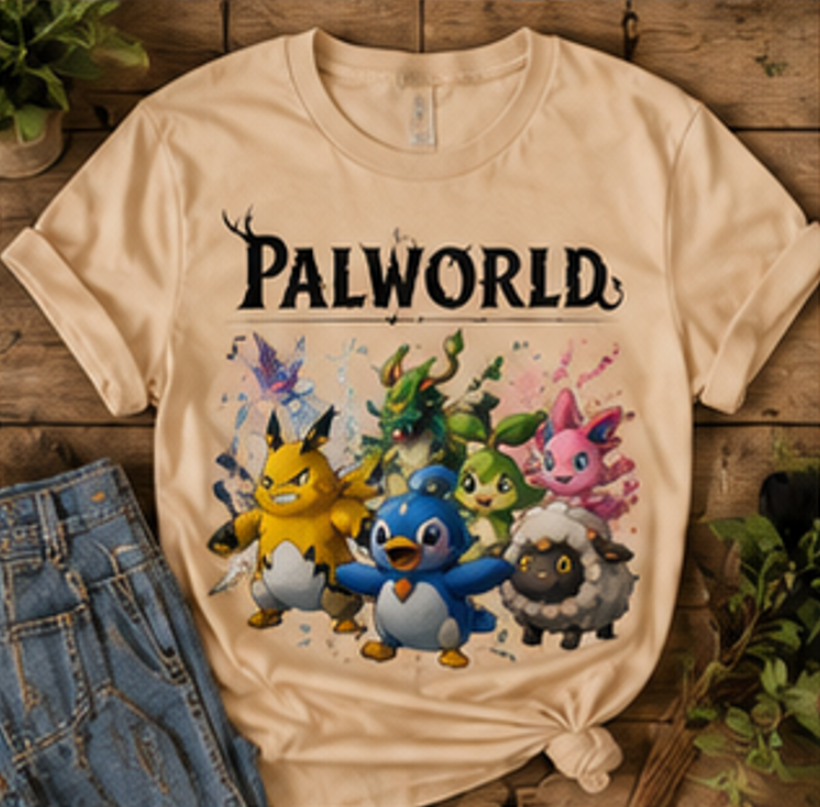 Palworld Character Squad T-Shirt | Premium Gaming Graphic Tee