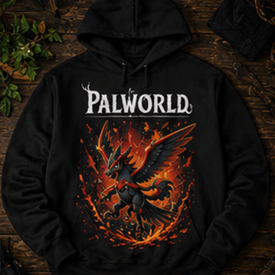 Ragnahawk Inferno Hoodie | Premium Palworld Gaming Pullover