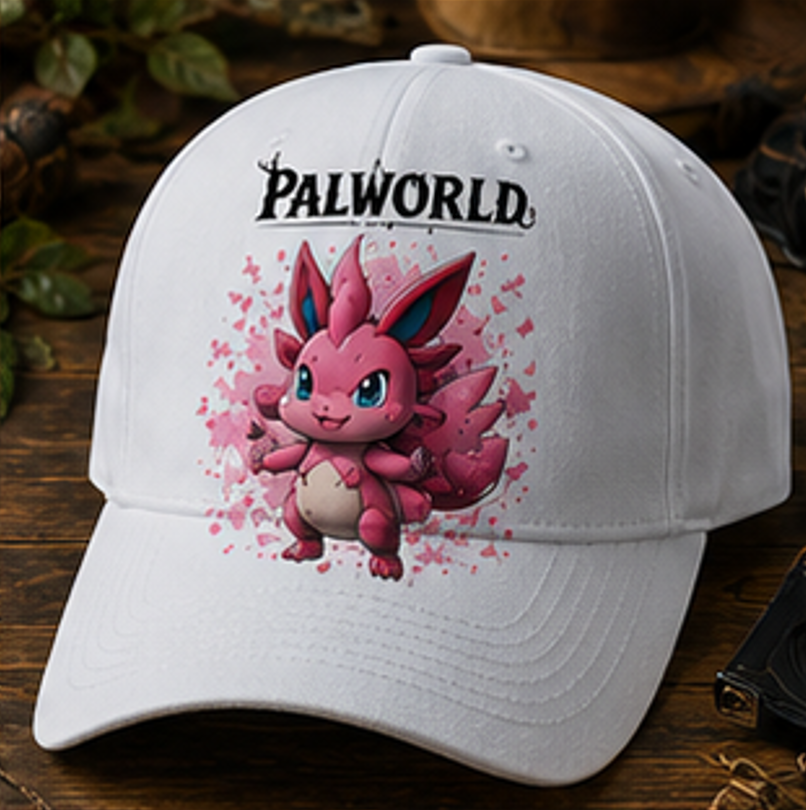 Casquette Pinky Cherry Bloom | Casquette de baseball Palworld de qualité supérieure