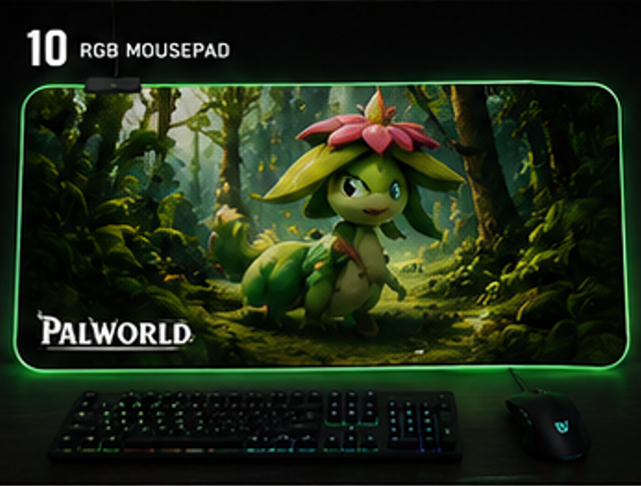 Palworld Petallia RGB Mouse Pad | XXL Gaming Desk Mat