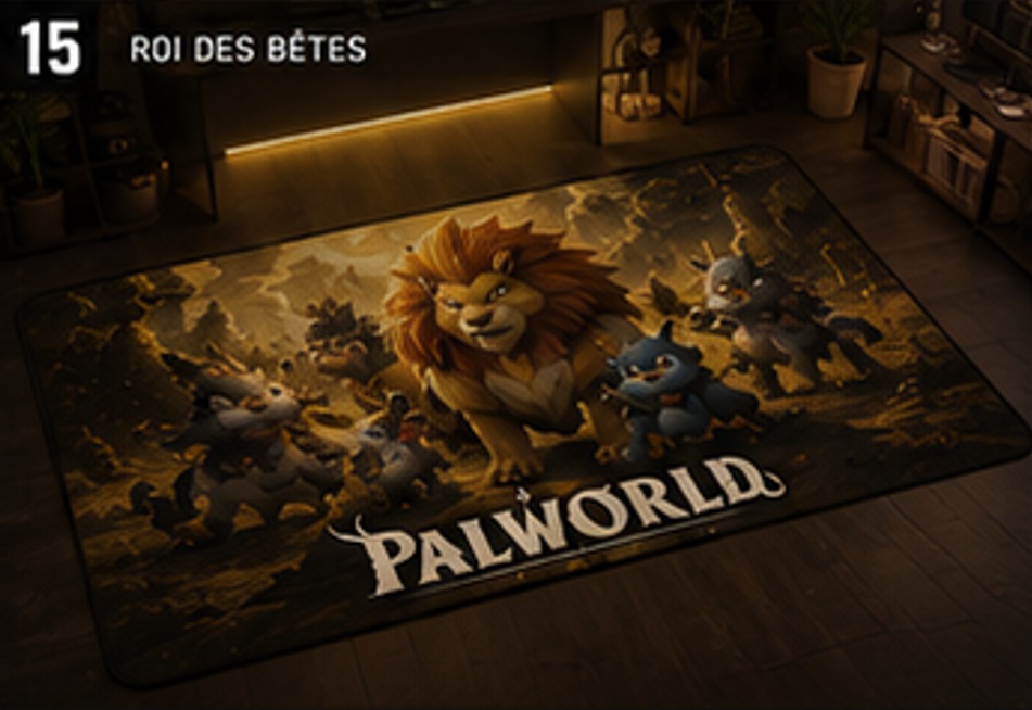 Kingpaca Royal Pride Rug | Palworld Gaming Floor Mat & Area Rug
