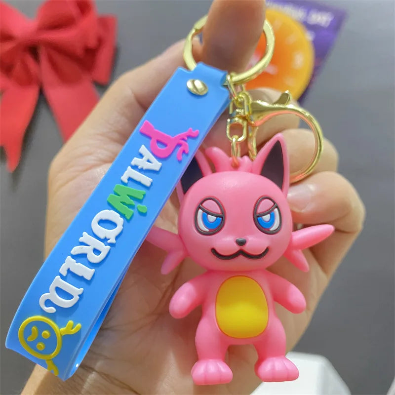 Porte-clés Palworld en forme de personnage de dessin animé | Joli porte-clés de jeu en PVC