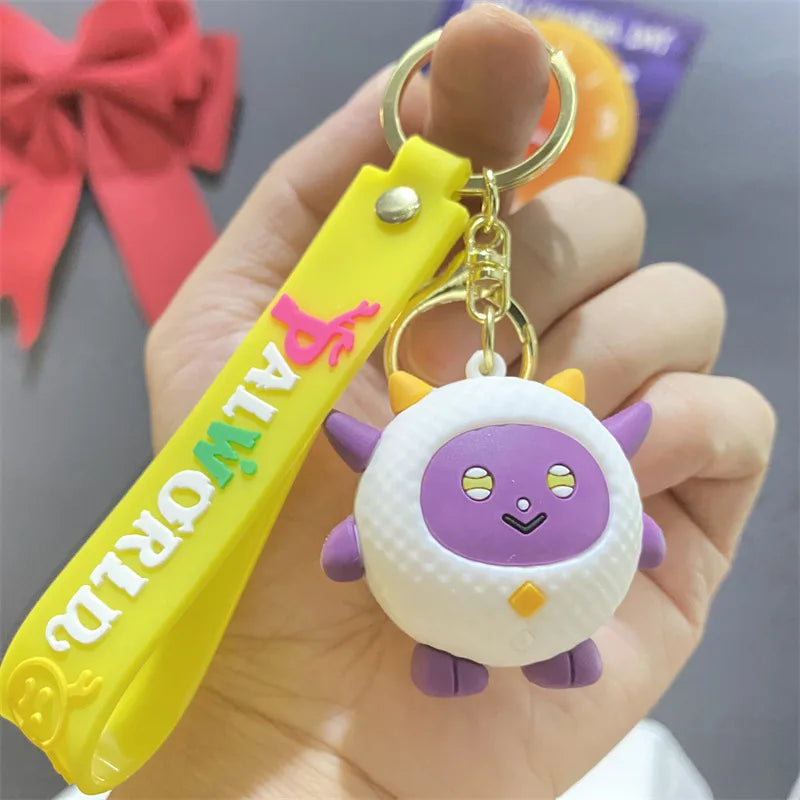 Palworld Cartoon Figure Keychain | Cute PVC Gaming Keyring