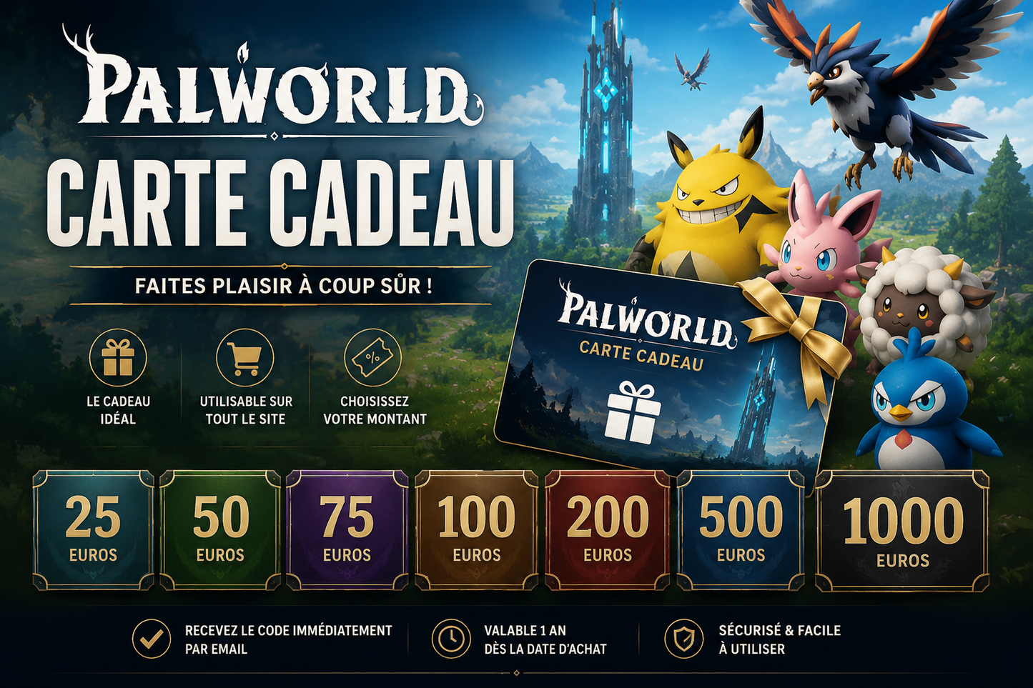 Palworld Gift Card | The Perfect Gift for Every Fan