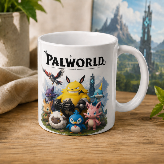 Tasse de personnage Palworld | Tasse à café de jeu en céramique premium