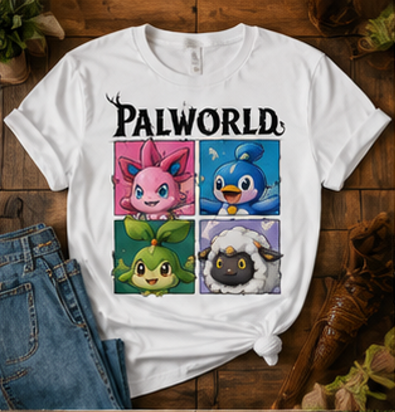 Palworld Character T-Shirt | Premium Gaming Graphic Tee