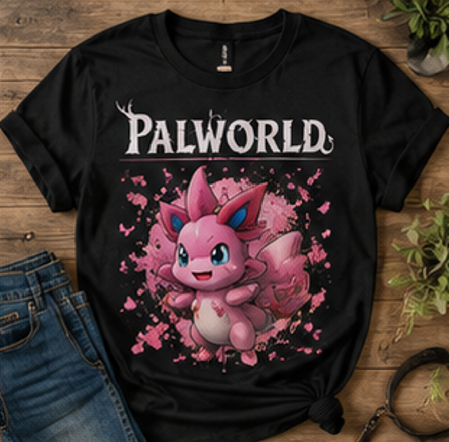 Pinky Palworld T-Shirt | Premium Gaming Graphic Tee