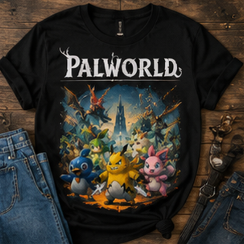 Palworld Adventure T-Shirt | Premium Gaming Graphic Tee