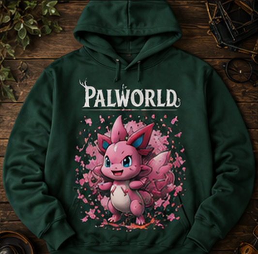 Pinky Blossom Hoodie | Premium Palworld Gaming Pullover