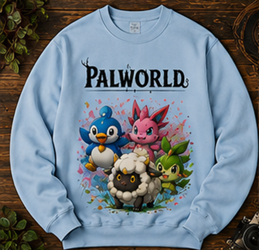 Palworld Character Crewneck | Premium Gaming Sweatshirt