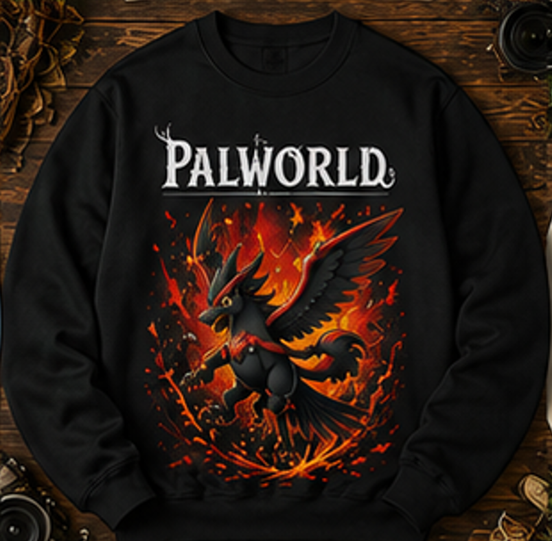 Ragnahawk Blazing Wings Sweatshirt | Premium Palworld Gaming Crewneck