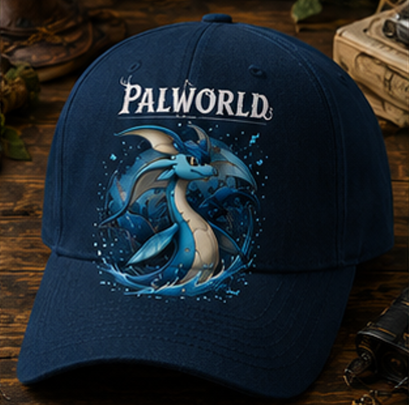 Azurobe Palworld Cap | Embroidered Style Gaming Baseball Hat