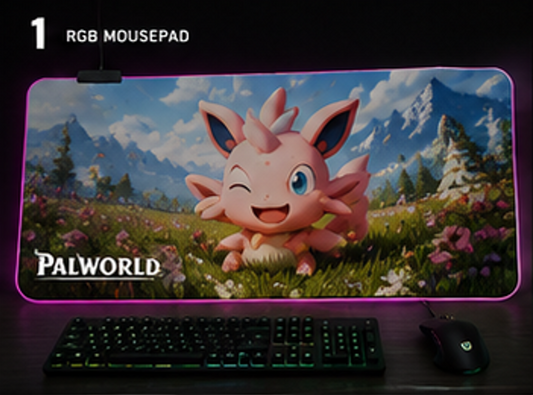 Palworld Cremis RGB Mouse Pad | XXL Gaming Desk Mat