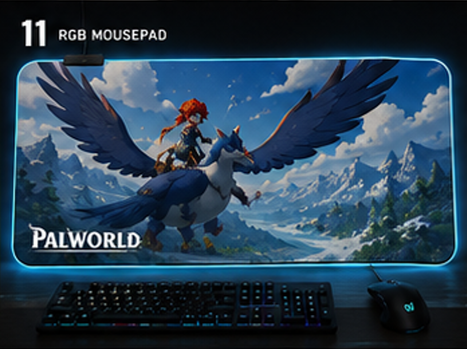 Palworld Ragnahawk RGB Mouse Pad | XXL Gaming Desk Mat