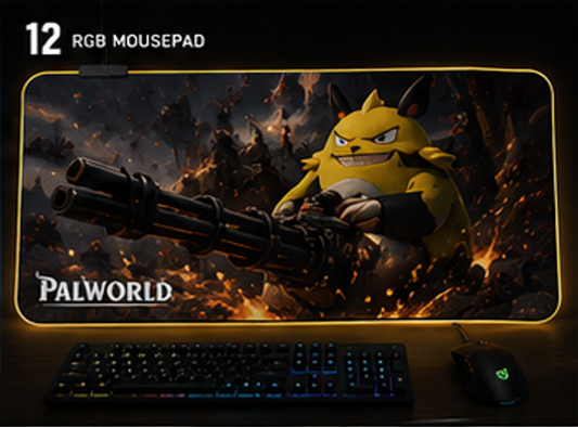 Palworld Grizzbolt RGB Mouse Pad | XXL Gaming Desk Mat
