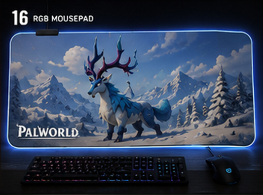 Palworld Frostallion RGB Mouse Pad | XXL Gaming Desk Mat