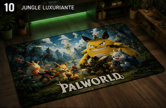Grizzbolt Jungle Expedition Rug | Palworld Gaming Floor Mat & Area Rug