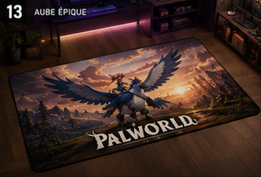 Vanwyrm Sky Rider Rug | Palworld Gaming Floor Mat & Area Rug