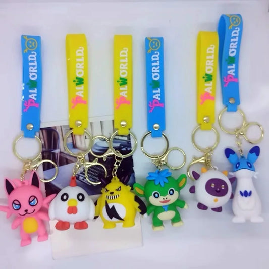 Palworld Cartoon Keychain | Cute Gaming PVC Keyring