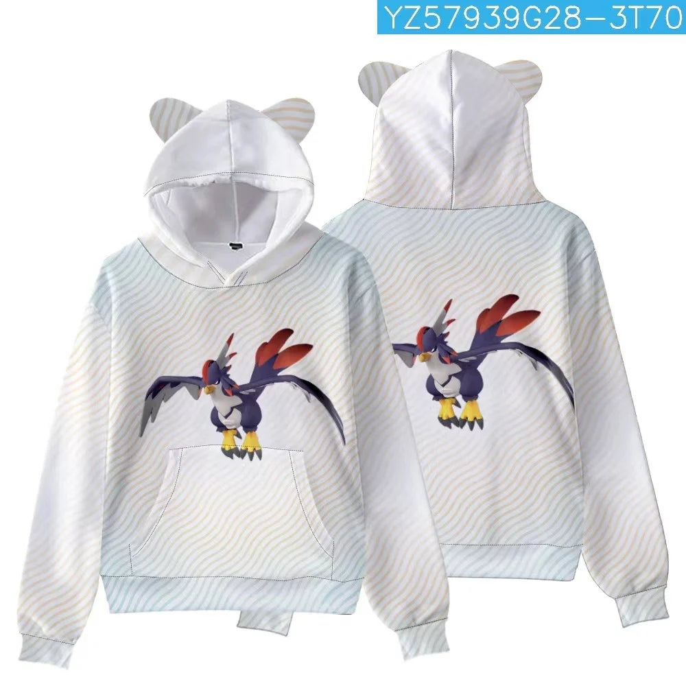 Palworld Character Hoodie | 3D Gaming Pullover for Kids & Adults