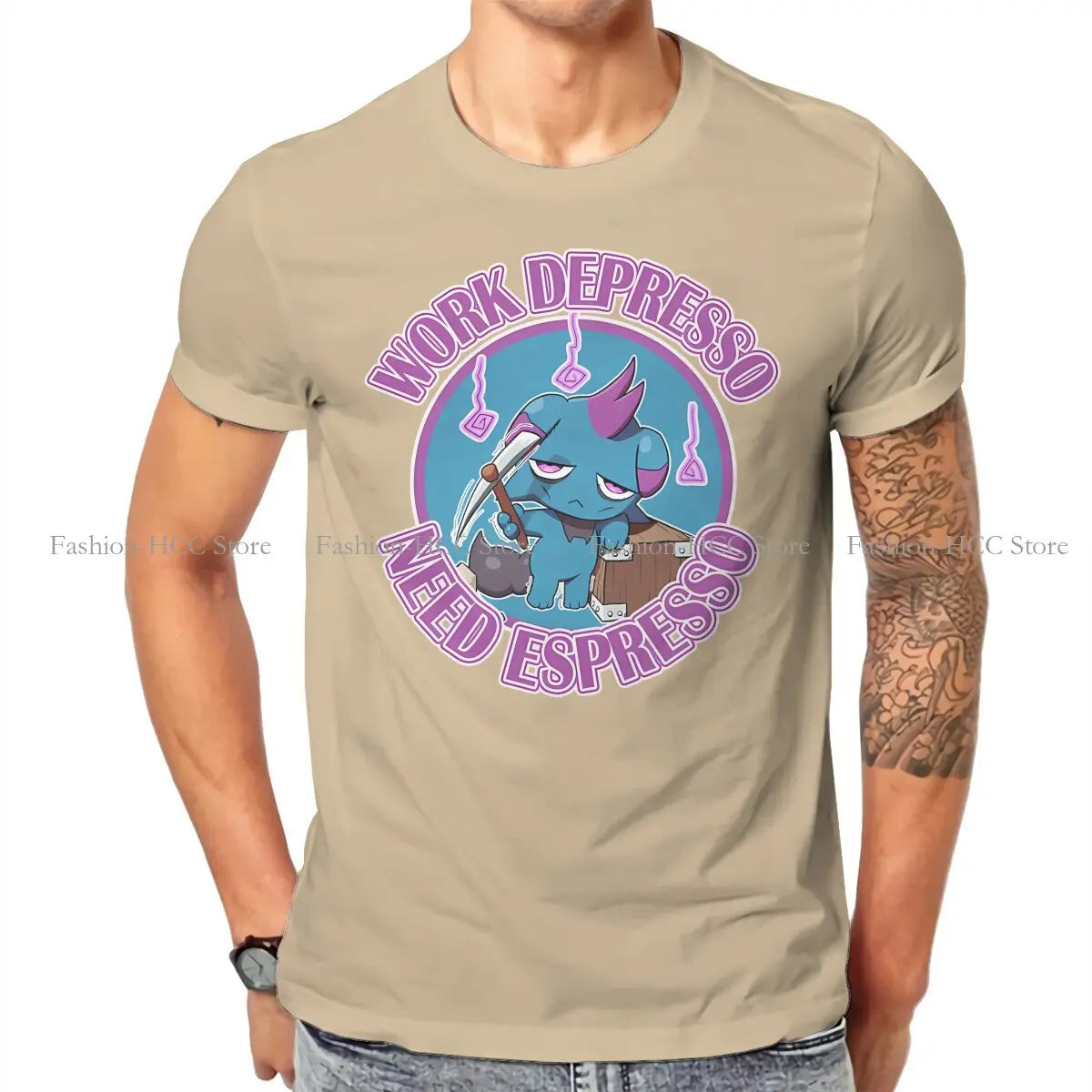 Depresso Need Espresso T-Shirt | Palworld Gamer Tee