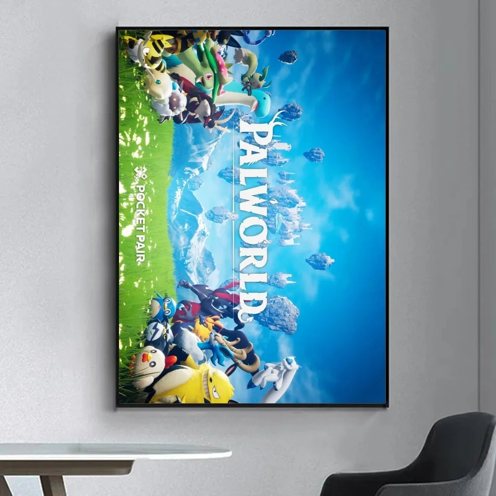 Palworld Poster | Gaming Wall Art Decoration for Room