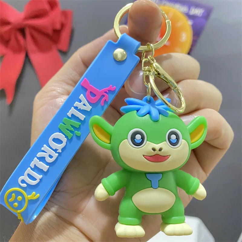 Palworld Cartoon Figure Keychain | Cute PVC Gaming Keyring