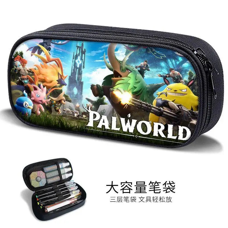 Palworld Pencil Case | Large Capacity Gaming Stationery & Storage Bag