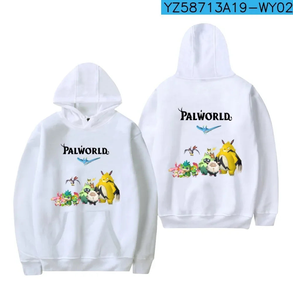 Palworld Cartoon Hoodie | Cute Gaming Streetwear Sweatshirt