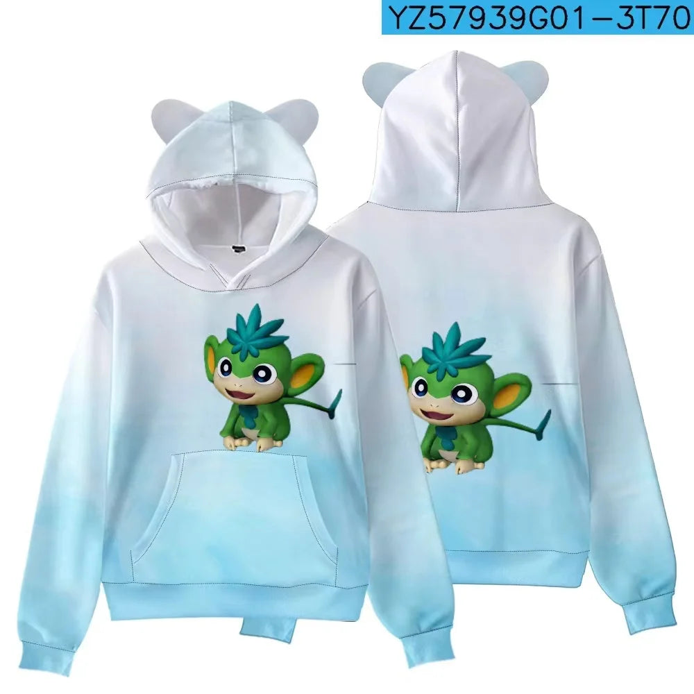 Palworld Character Hoodie | 3D Gaming Pullover for Kids & Adults