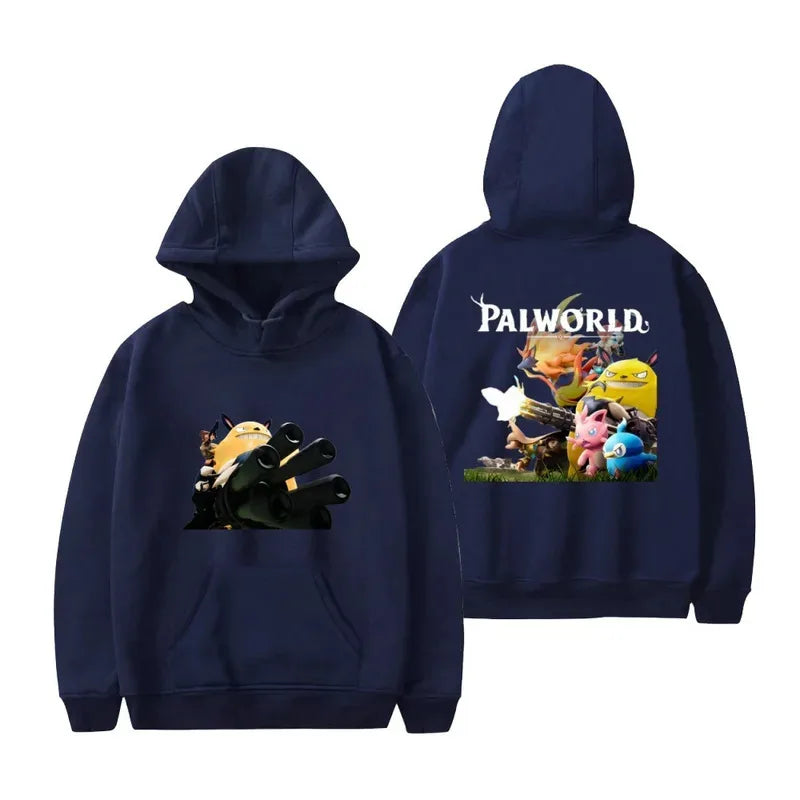 Palworld Cartoon Hoodie | Cute Gaming Streetwear Sweatshirt
