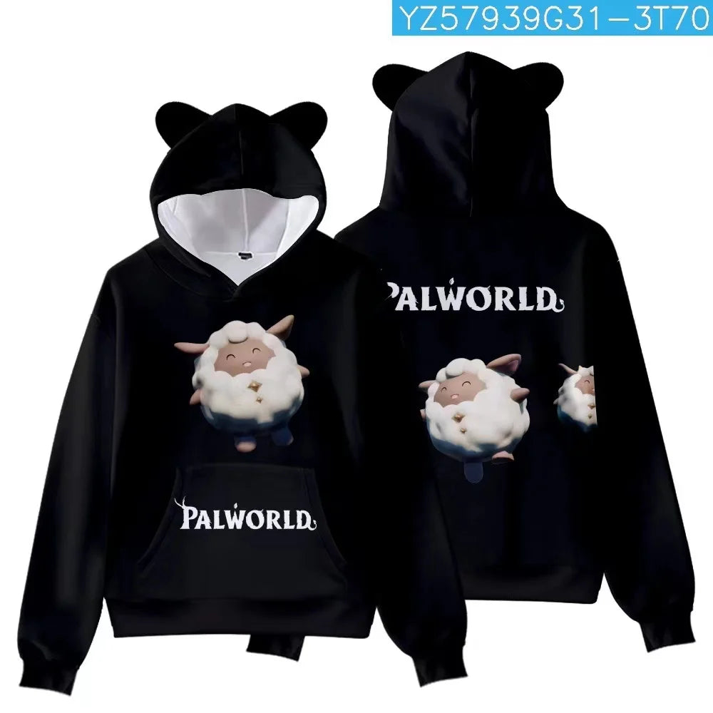 Palworld Character Hoodie | 3D Gaming Pullover for Kids & Adults