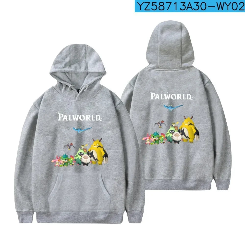Palworld Cartoon Hoodie | Cute Gaming Streetwear Sweatshirt