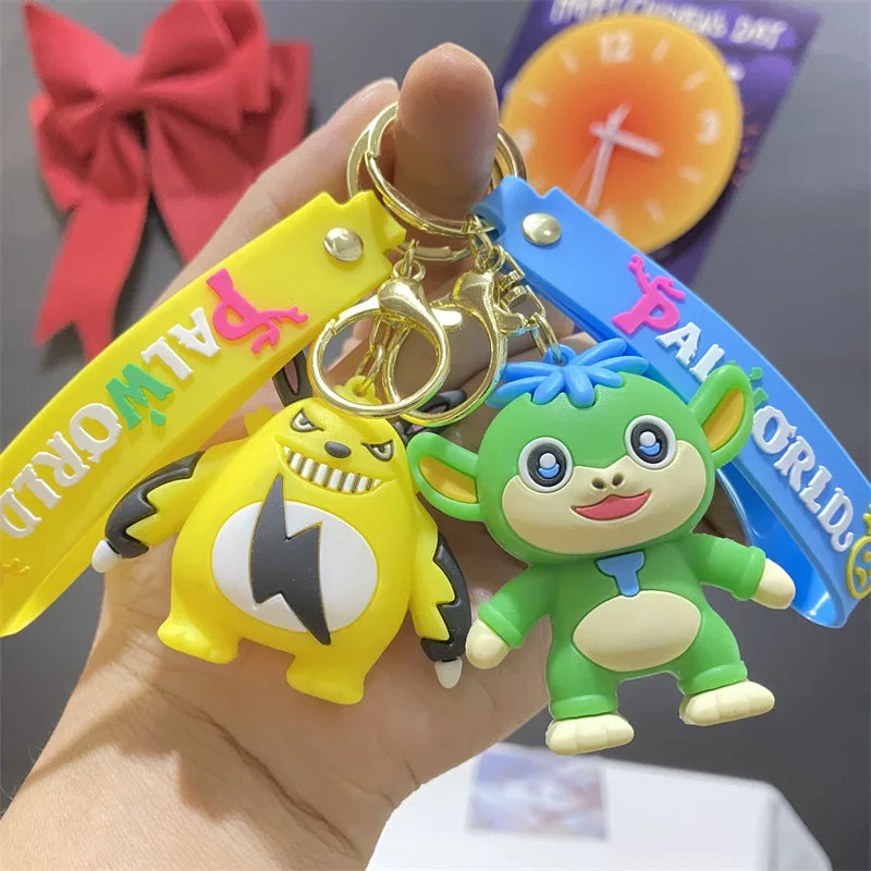 Palworld Cartoon Figure Keychain | Cute PVC Gaming Keyring