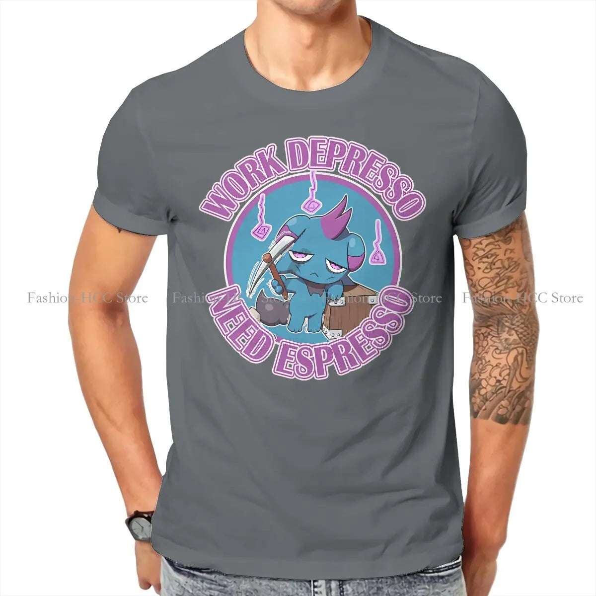 Depresso Need Espresso T-Shirt | Palworld Gamer Tee