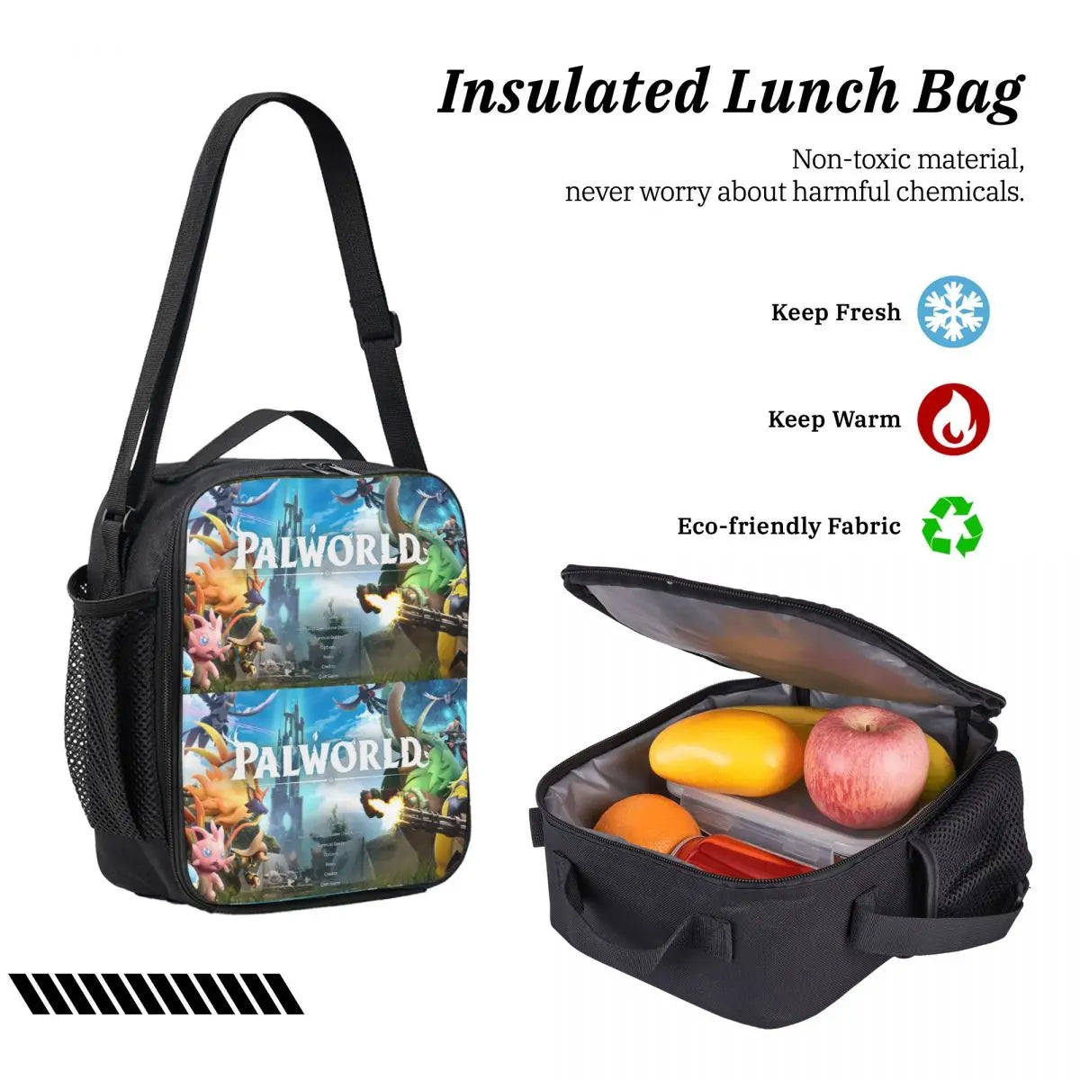 Palworld Backpack Set | 3PCS School Bag, Lunch Bag & Pencil Case