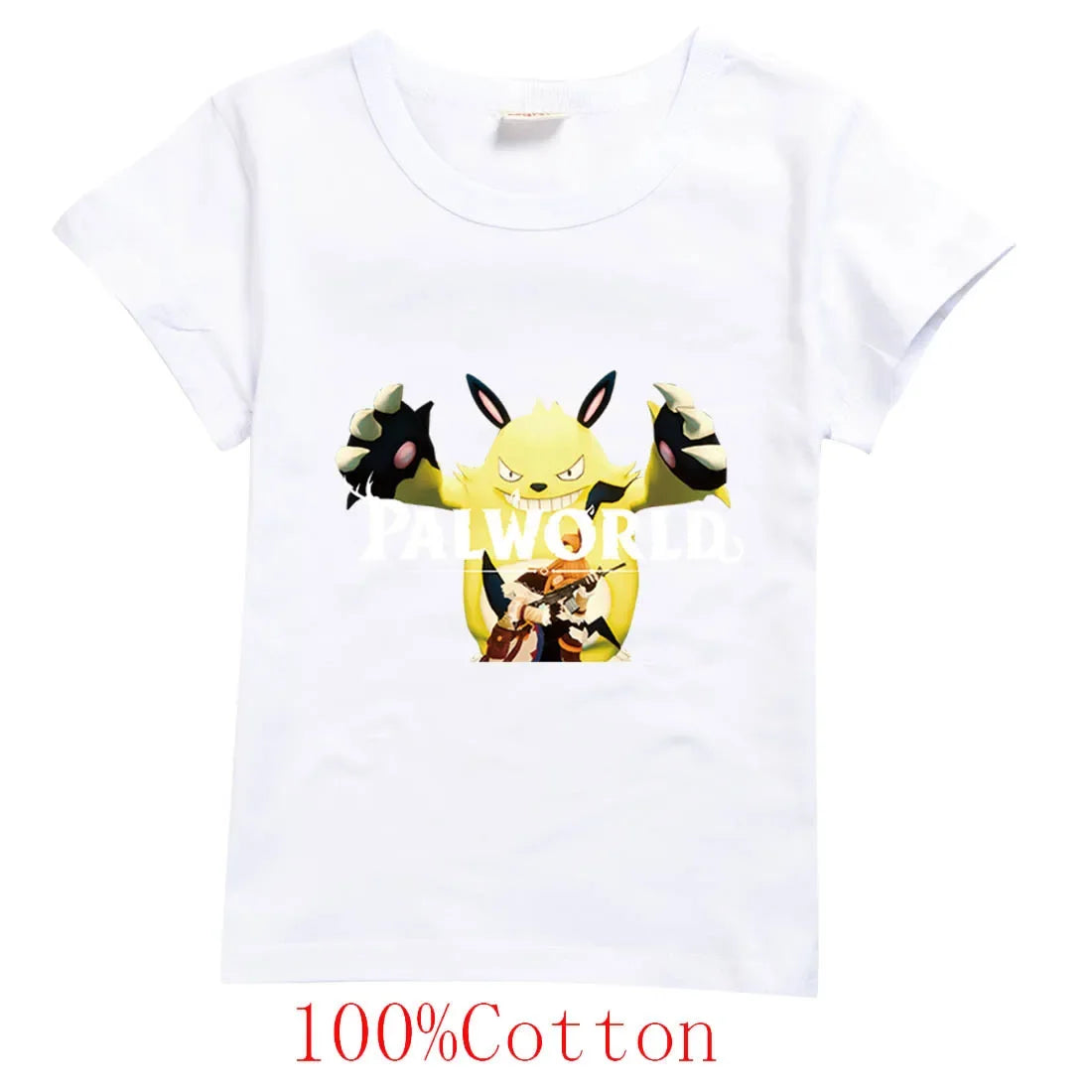 Palworld Kids T-Shirt | Cartoon Gaming Short Sleeve Tee