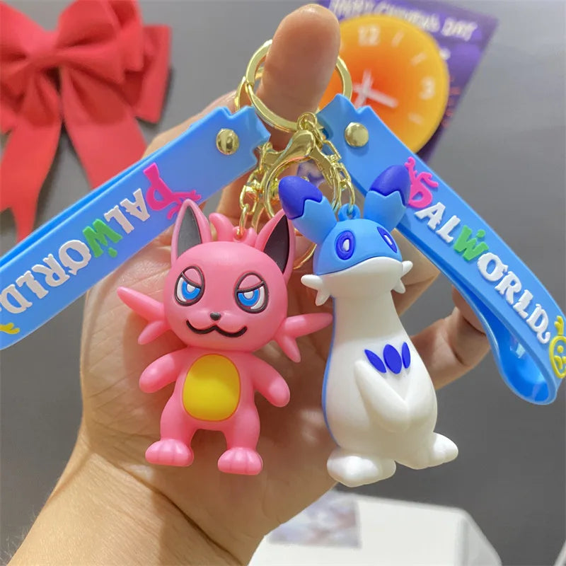 Palworld Cartoon Figure Keychain | Cute PVC Gaming Keyring